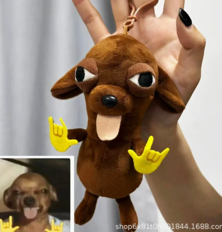 Móc khóa thú bông hoạt hình: SpongeBob, Kitty, Chihuahua