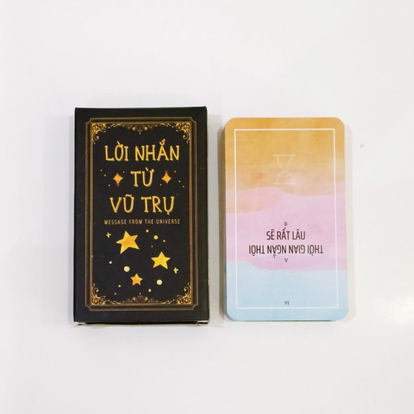 Bộ bài Tarot, Oracle chữa lành nhiều mẫu - Lời nhắn từ vũ trụ (đen)