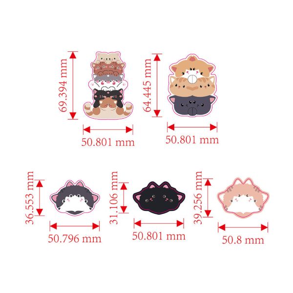 Bookmark nam châm mèo cưng NO55 (set 5, set 10)