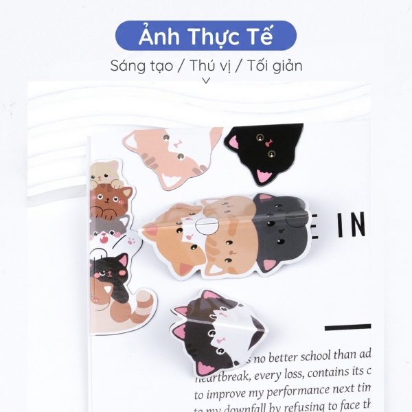 Bookmark nam châm mèo cưng NO55 (set 5, set 10)
