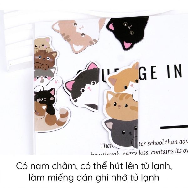 Bookmark nam châm mèo cưng NO55 (set 5, set 10) - Set 5