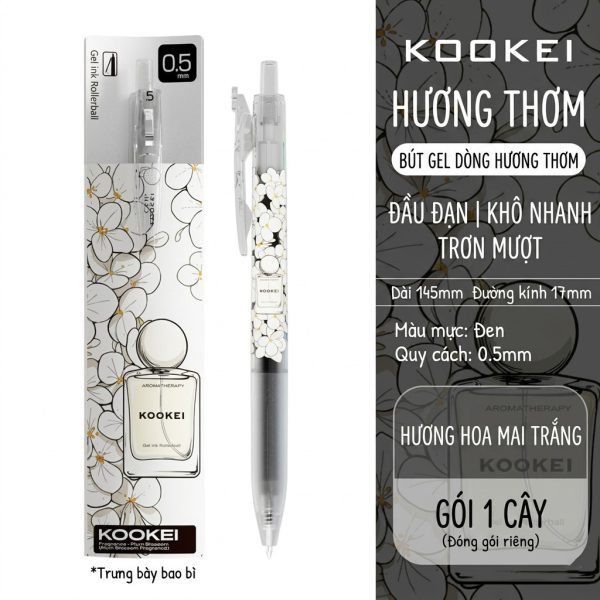 Bút nước hoa Kookei B195 - Trắng
