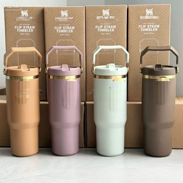 Cốc, bình giữ nhiệt Stan: Quencher 1,18L, Classic Flip Straw 887ml