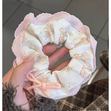 Dây buộc tóc vải mềm dễ thương nhiều mẫu - Hồng nơ