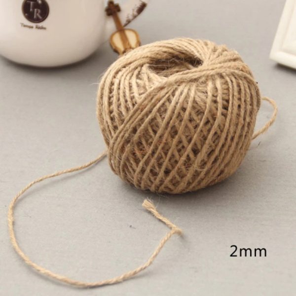 Dây gai (dây đay) trang trí cuộn 50–200m - Sợi 2mm × 100m