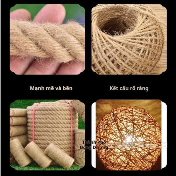 Dây gai đay trang trí cuộn 10m