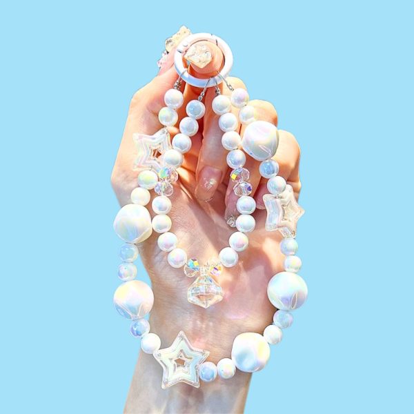 Dây móc treo điện thoại charm hạt ngôi sao - Ngôi sao lập thể