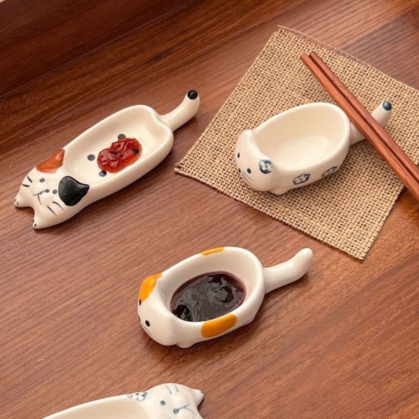 Đĩa gia vị gốm sứ hình thú cưng BL108