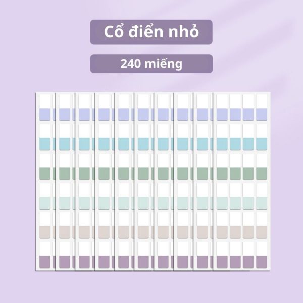 Giấy note, miếng đánh dấu trang Hàn Quốc NO60, NO34 - Đánh dấu PET NO34 - Cổ điển nhỏ