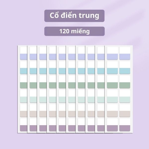Giấy note, miếng đánh dấu trang Hàn Quốc NO60, NO34 - Đánh dấu PET NO34 - Cổ điển Trung