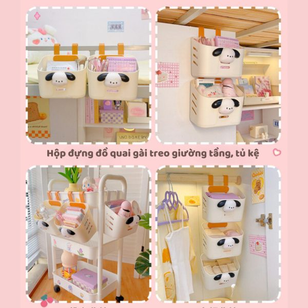 Hộp đựng đồ quai gài treo giường tầng K153