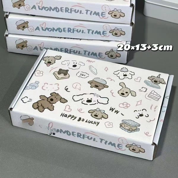 Hộp quà giấy họa tiết dễ thương 20 × 13 × 3cm H54