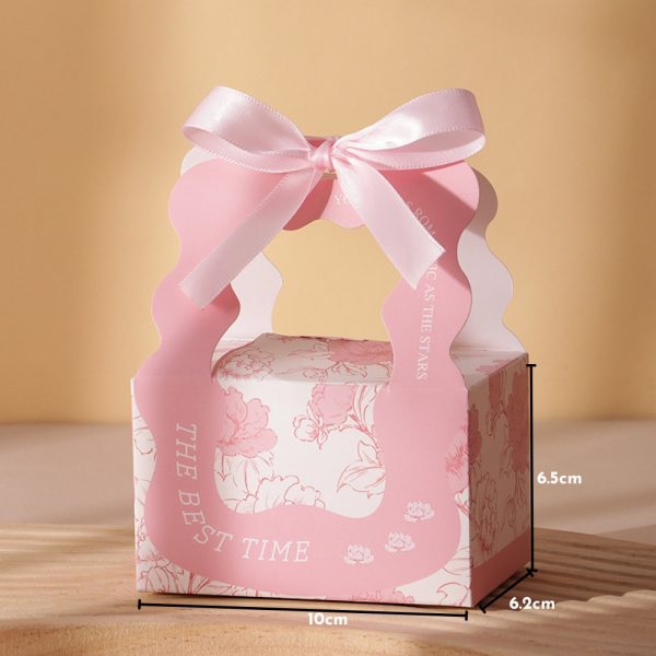 Hộp quà nhỏ hoa văn H60 10×6,5cm - Hồng