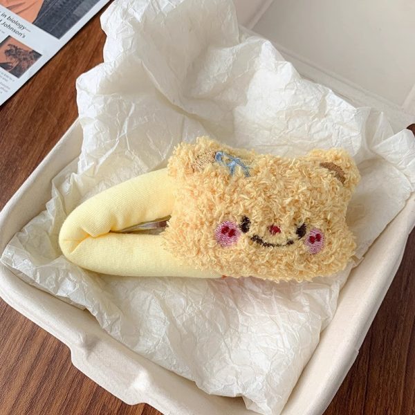 Kẹp tóc cho bé gái hình thú, hoạt hình - Bông - Butter bear