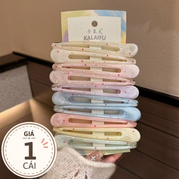 Kẹp tóc teen dễ thương, cá tính nhiều mẫu - Chấm Bi Kẹo Hàn Quốc K292 - 13cm