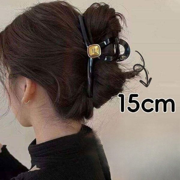 Kẹp tóc thanh lịch cho chị em: càng cua, nơ lụa - 15cm - Celin