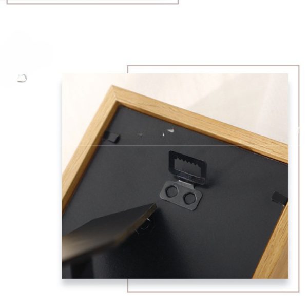 Khung ảnh gỗ trơn mặt mica 6 inch, 8 inch