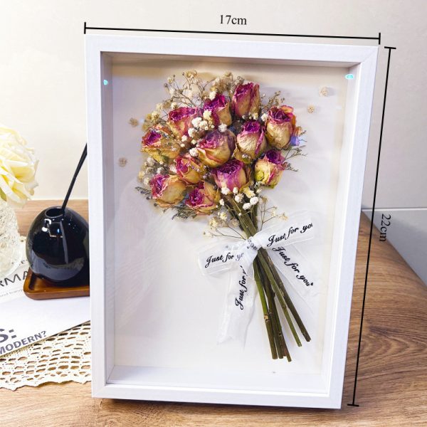 Khung ảnh gỗ trơn mặt mica 6 inch, 8 inch - 8 inch (17x22cm) Trắng