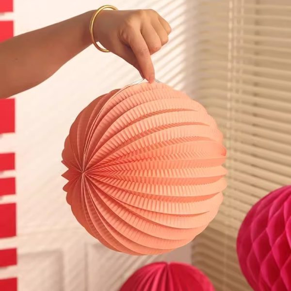 Lồng đèn giấy tròn 20cm trang trí