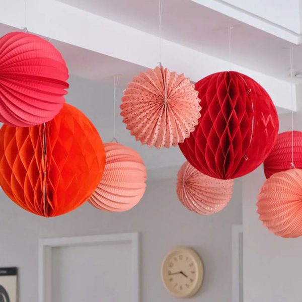 Lồng đèn giấy tròn 20cm trang trí