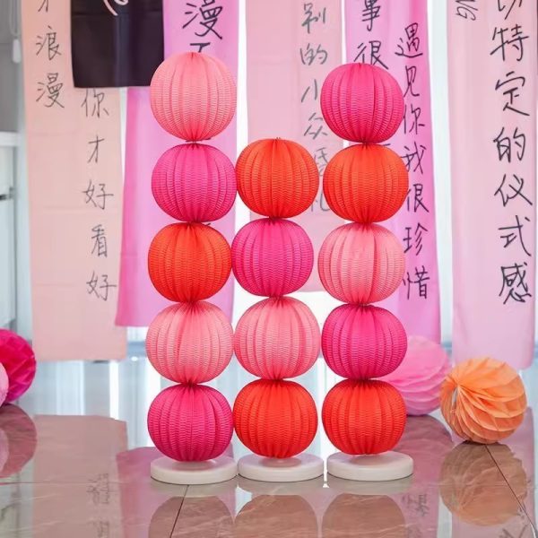 Lồng đèn giấy tròn 20cm trang trí