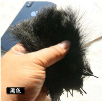 Lông vũ trang trí handmade nhiều màu (túi 50–100 cái) - Túi 50 cái 10–17cm - Đen
