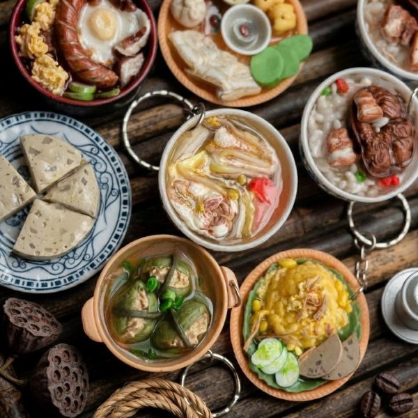 Mô hình món ăn Việt Nam BL213: móc khóa, nam châm