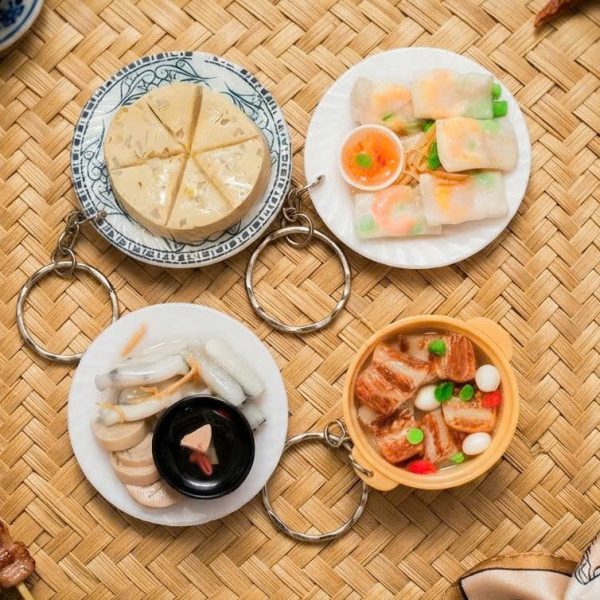 Mô hình món ăn Việt Nam BL213: móc khóa, nam châm