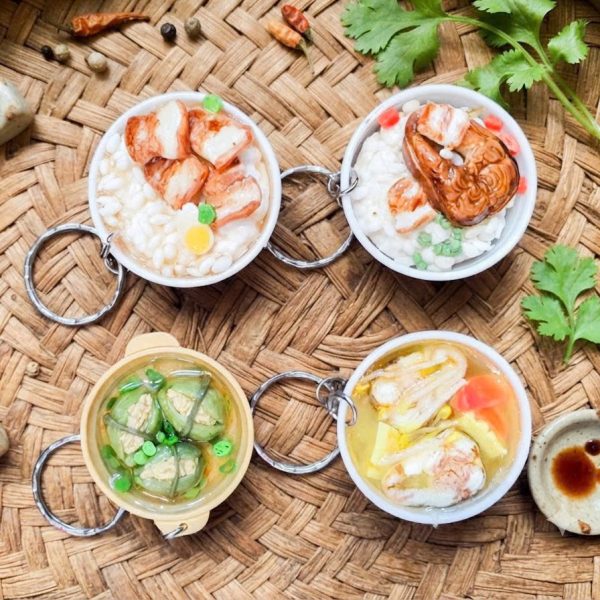 Mô hình món ăn Việt Nam BL213: móc khóa, nam châm