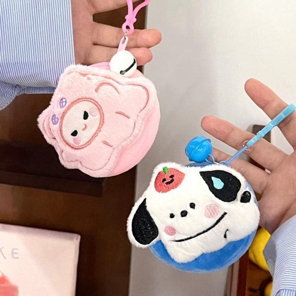 Móc khóa bông kawaii treo balo nhiều mẫu