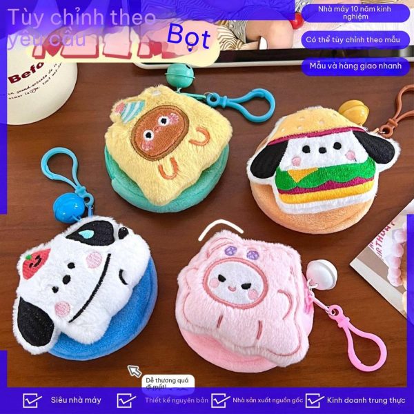 Móc khóa bông kawaii treo balo nhiều mẫu