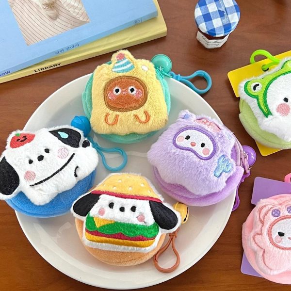 Móc khóa bông kawaii treo balo nhiều mẫu