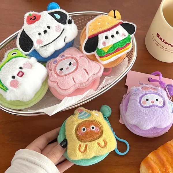 Móc khóa bông kawaii treo balo nhiều mẫu