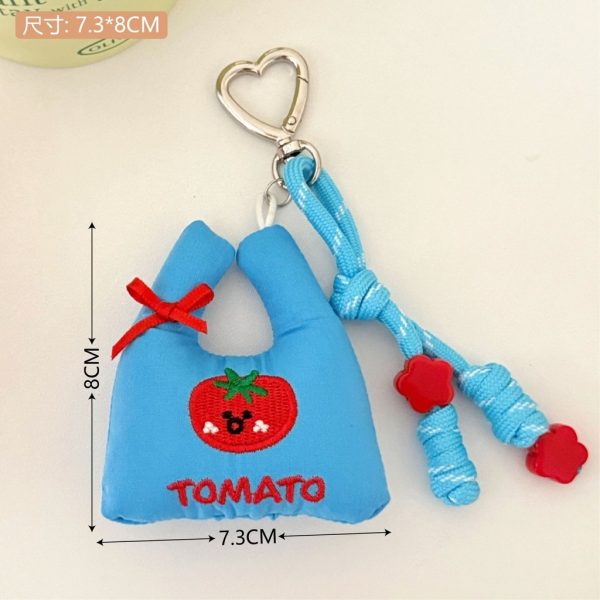 Móc khóa bông kawaii treo balo nhiều mẫu - Đáng yêu BL72 - Xanh biển