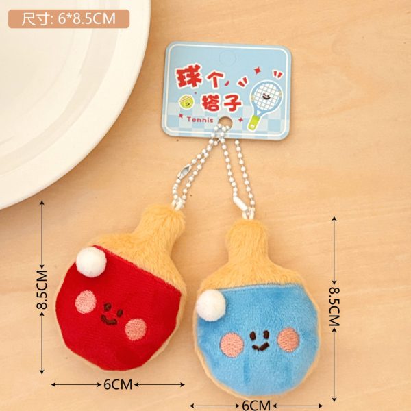 Móc khóa bông kawaii treo balo nhiều mẫu - Thể thao BL76 - Bóng bàn