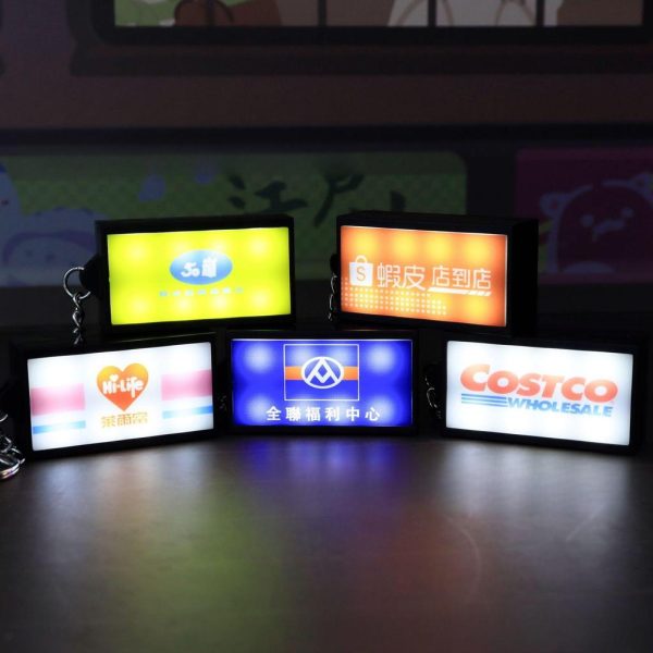 Móc khóa đèn LED biển hiệu mini K267