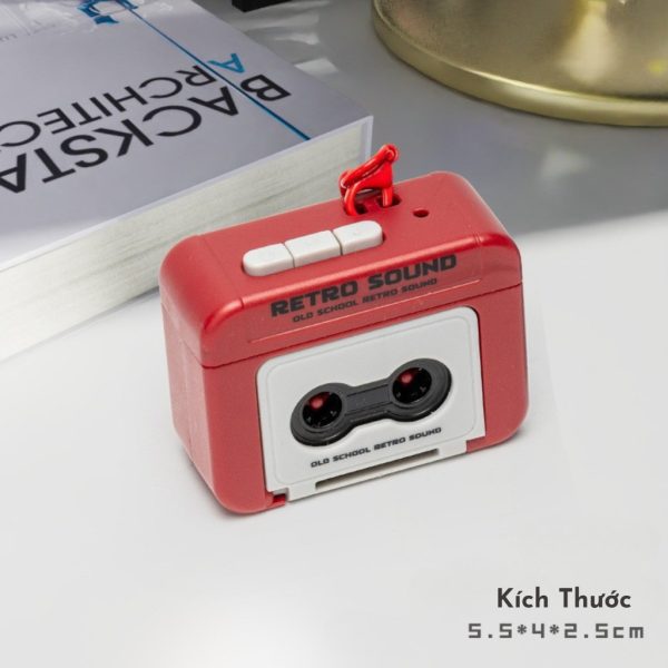 Móc khóa ghi âm hình máy cassette cổ điển K191