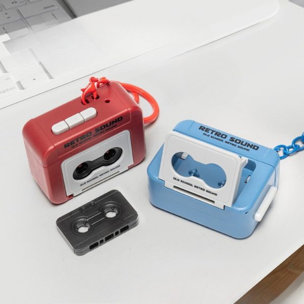 Móc khóa ghi âm hình máy cassette cổ điển K191
