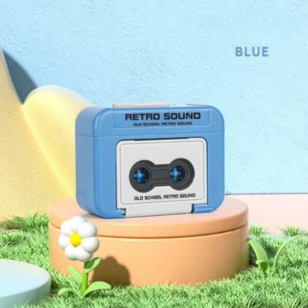 Móc khóa ghi âm hình máy cassette cổ điển K191 - Xanh