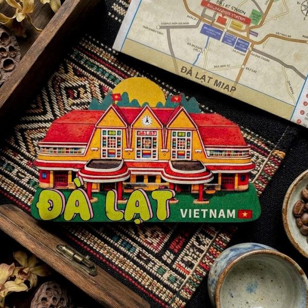Nam châm gỗ địa danh, món ăn Việt Nam BL219