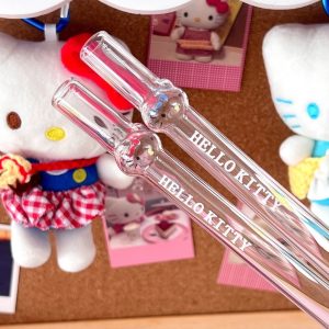 Ống Hút Thủy Tinh Kitty BD02