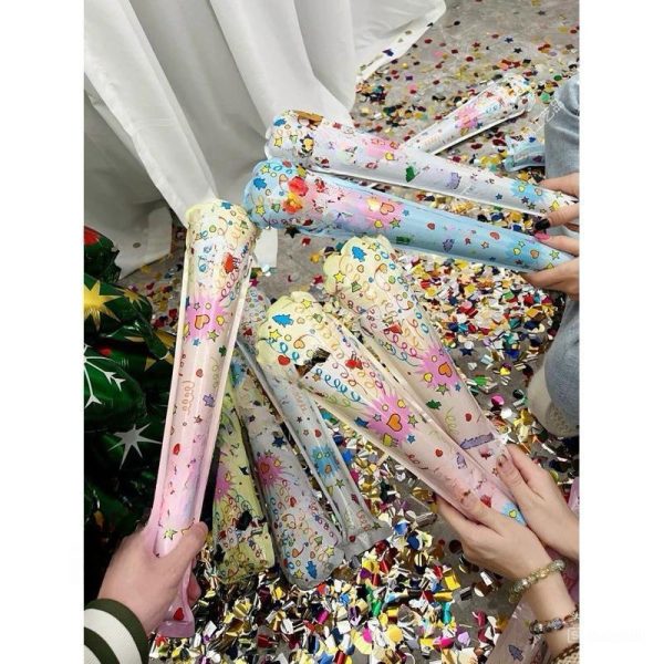 Pháo giấy tiệc: pháo thanh 40cm, pháo phụt kim tuyến - Thanh 40cm