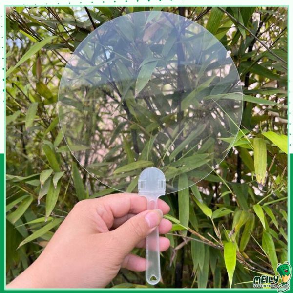 Phôi quạt nhựa tự trang trí K187