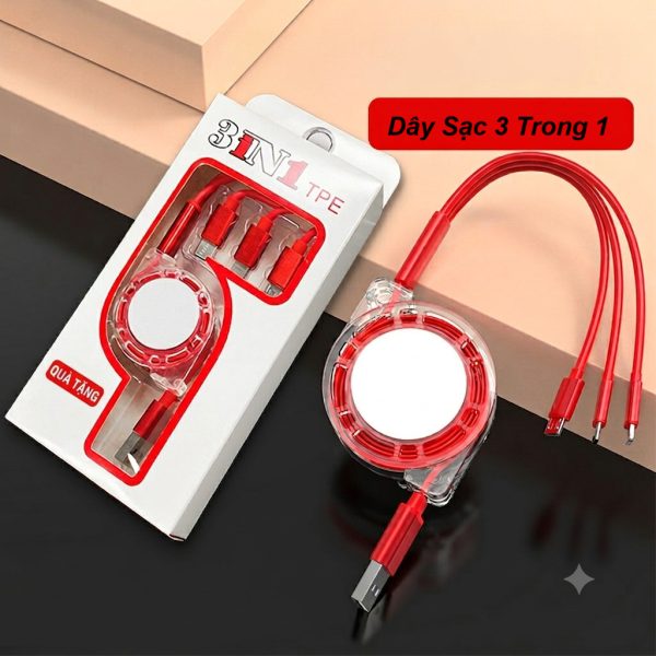 Phụ kiện sạc: dây sạc 3 trong 1 BL141, củ sạc nhanh 20W BL140