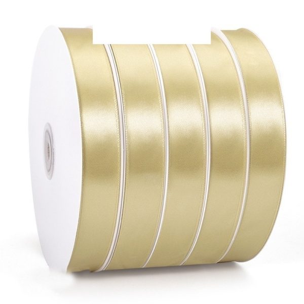 Ruy băng lụa satin bản 2cm cuộn 91m RB05 - Màu be