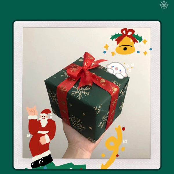 Set 10 tờ giấy gói quà Noel 50×70cm