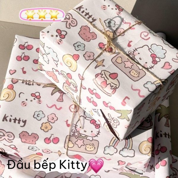 Set 6 tờ giấy gói quà dễ thương BL239