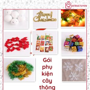 Set phụ kiện trang trí Giáng sinh (lẻ mã)