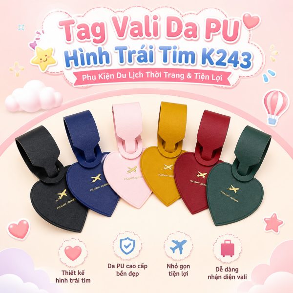 Tag vali, thẻ hành lý nhiều mẫu