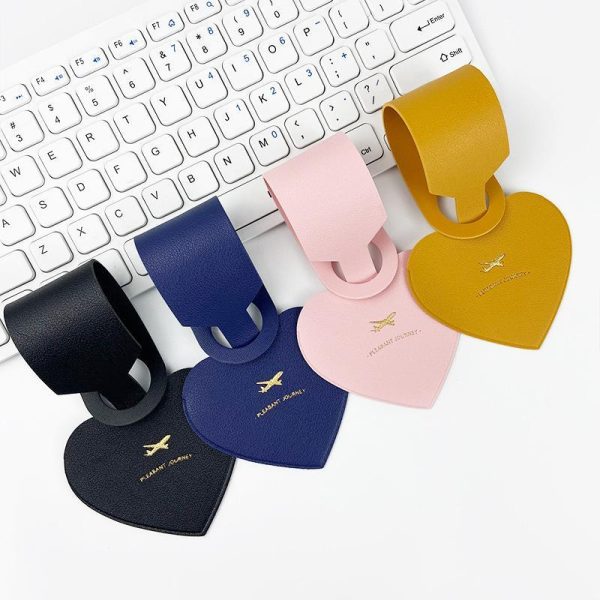 Tag vali, thẻ hành lý nhiều mẫu - Da trái tim K243